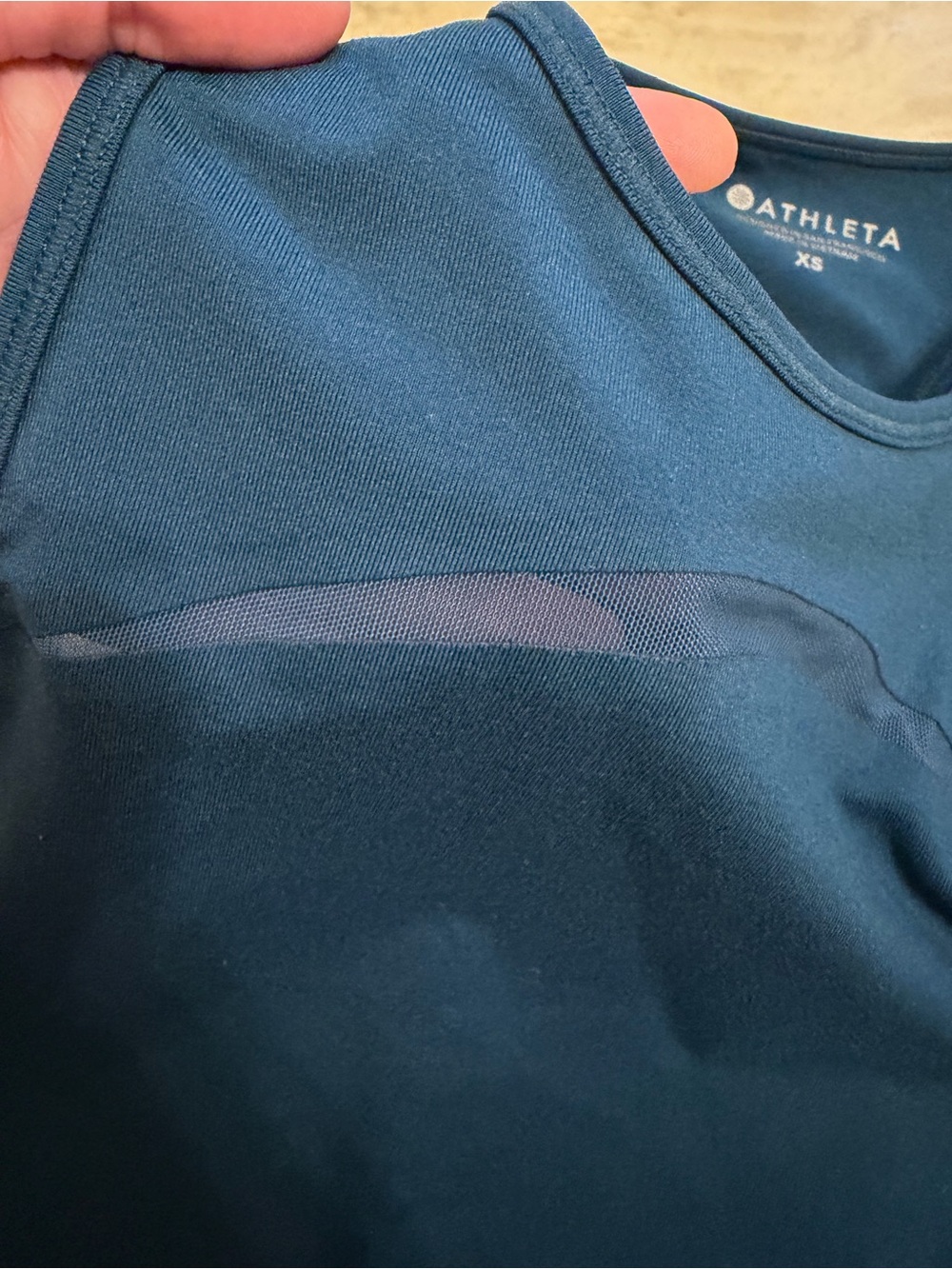 Athleta Deep Blue Racerback Active Tank - Picture 2 of 4